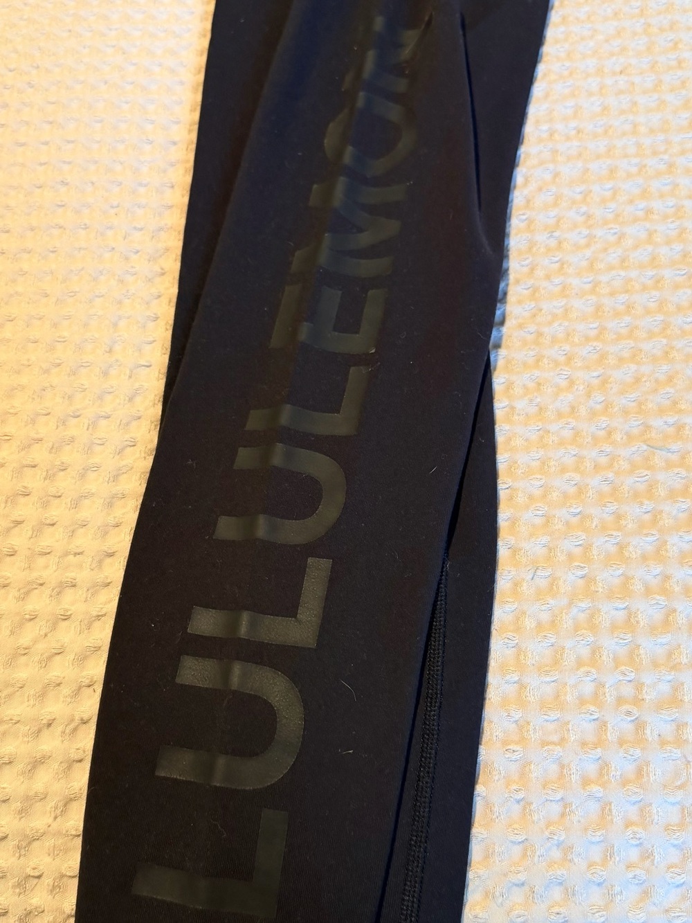 lululemon athletica Black Logo Leggings with Subtle Matte Branding